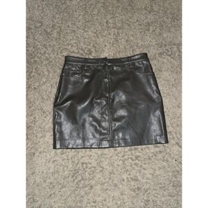 Truth By Republice Faux Leather Mini Skirt